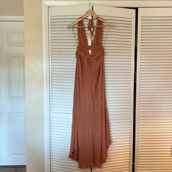 Look Into the Sun Free People beach boho maxi dress - Picture 2 of 3